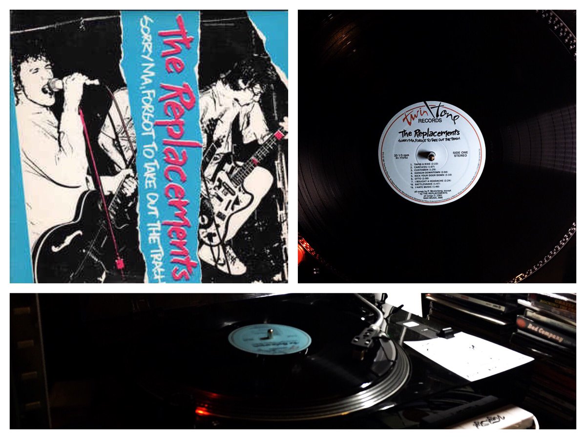 Paxman1965's tweet photo. #records #vinyl #LP #album #spinning #nowplaying #TheReplacements #SorryMaForgotToTakeOutTheTrash #weekendtheme #debut #ihatemusicisthebest https://t.co/gHqdy9BZqD