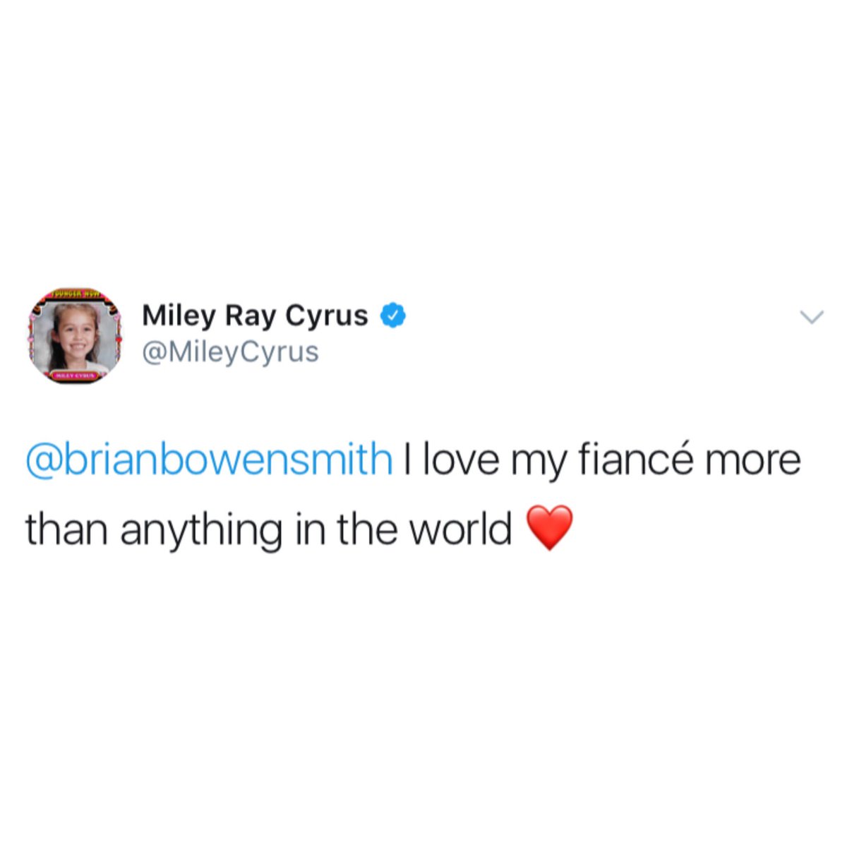 THROWBACK: Five years ago, today.

Miley via twitter: “I love my fiancé more than anything in the world.”