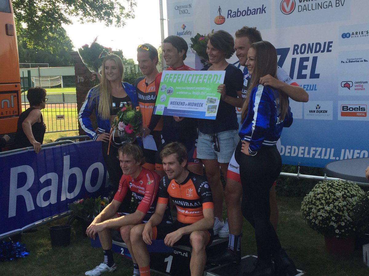 Bram 2e in rondje Ziel. Pieter prijs voor de strijdlust.