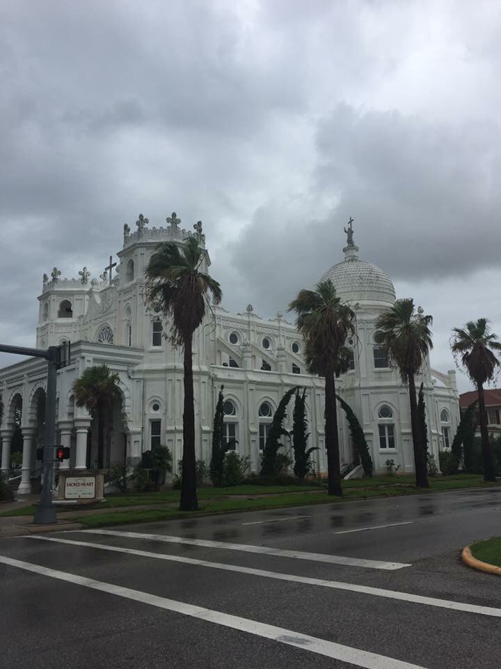 Harvey Update: Galveston received lots of rain last night, but is draining well. Prayers to our neighbors on the mainland. #Harvey