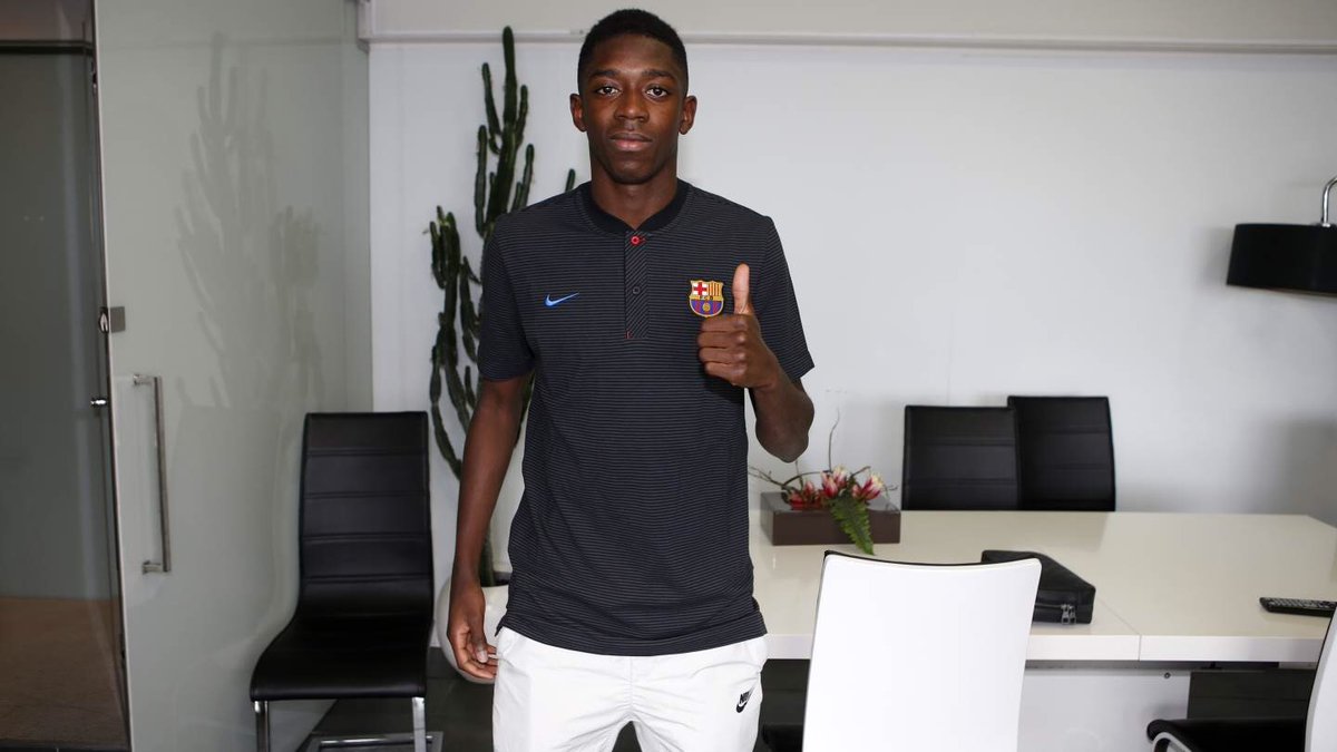 👋 Selamat datang di Barcelona, <a href="/Dembouz/">Ousmane Dembélé</a>!
🔵🔴 #BeBarça #ForçaBarça