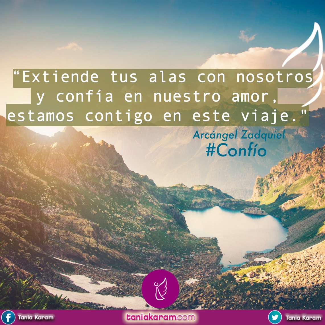 taniakaram's tweet photo. “Extiende tus alas con nosotros y confía en nuestro amor, estamos contigo en este viaje.” #FelizDomingo ✨🙏😇✨ https://t.co/ovGR1WLQ6v