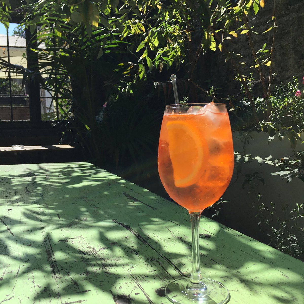 Soak up the sun in our garden with a £5 Aperol Spritz... or three! #beergarden #aperolspritz #summersunday #hackney #clapton #bankholiday