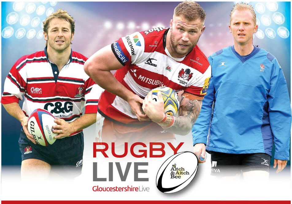 AitchandAitchBe's tweet photo. #RugbyLive with @GlosLiveOnline bringing top stars to #Gloucestershire Tickets now limited. Details here https://t.co/KUR1oQ1OeU https://t.co/dvtGGytaRI