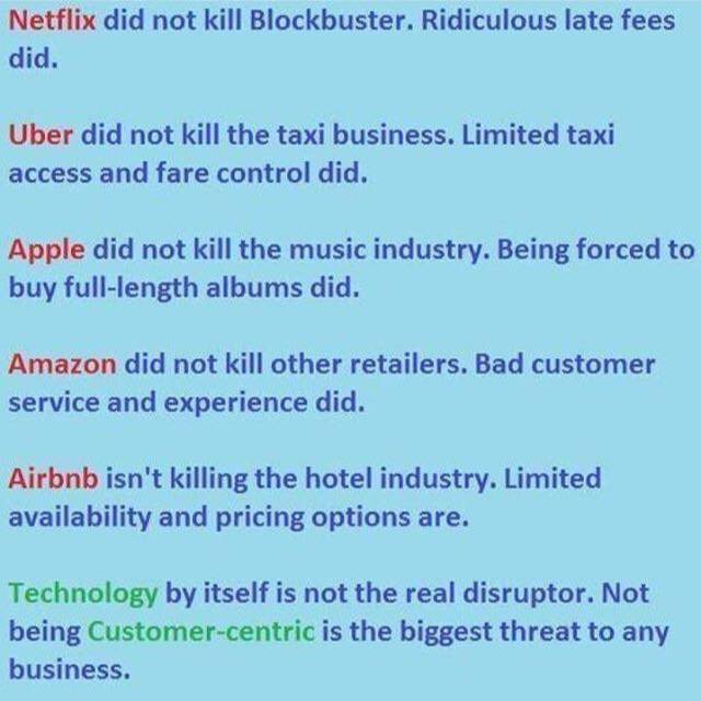 HowardFaber's tweet photo. If you don't care of your customers someone else will. https://t.co/TGoz7XpMPT