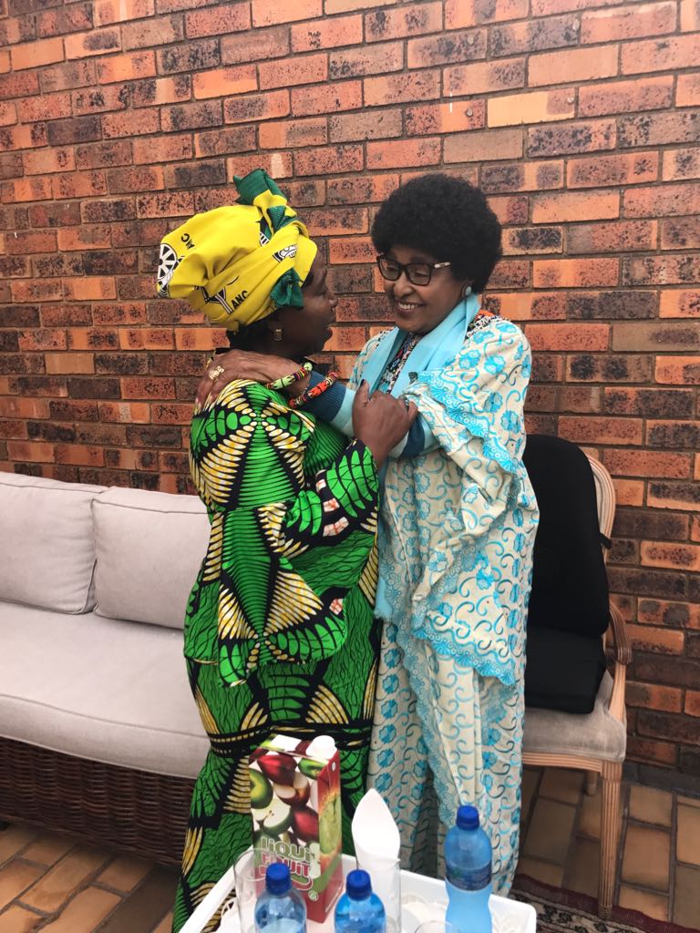 The #ANCWL NEC Deployee to Gauteng Cde <a href="/DlaminiZuma/">Dr Nkosazana Dlamini Zuma</a> spent the greater part of the morning engaging women stalwarts in Soweto #Malibongwe