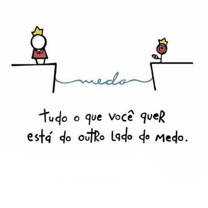Então você respira e percebe que esse medo morre de medo da sua atitude! E que basta um pequeno movimento para tudo começar a acontecer!📿🕊 😘