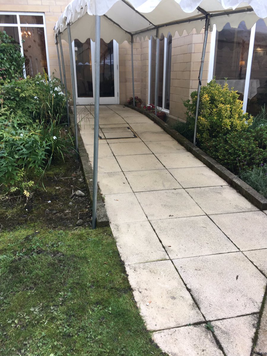 6 x 6 marquee with walkway at <a href="/AstleyBank/">Astley Bank Hotel</a> for a wedding yesterday