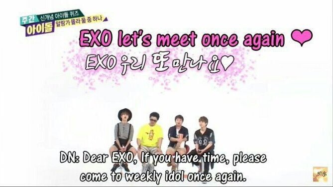 hibara12's tweet photo. ความคิดถึงของweekly idolที่มีต่อ #EXO ตอนที่พี่ฮีชอลมาเป็นmc รายการก็บอกให้พี่ฮีพาอ.ซ.มาหน่อย ไปออกรายการเค้าหน่อยน่ะ@weareoneexo เอ็นดูจริง https://t.co/UMxkUL9ZNM