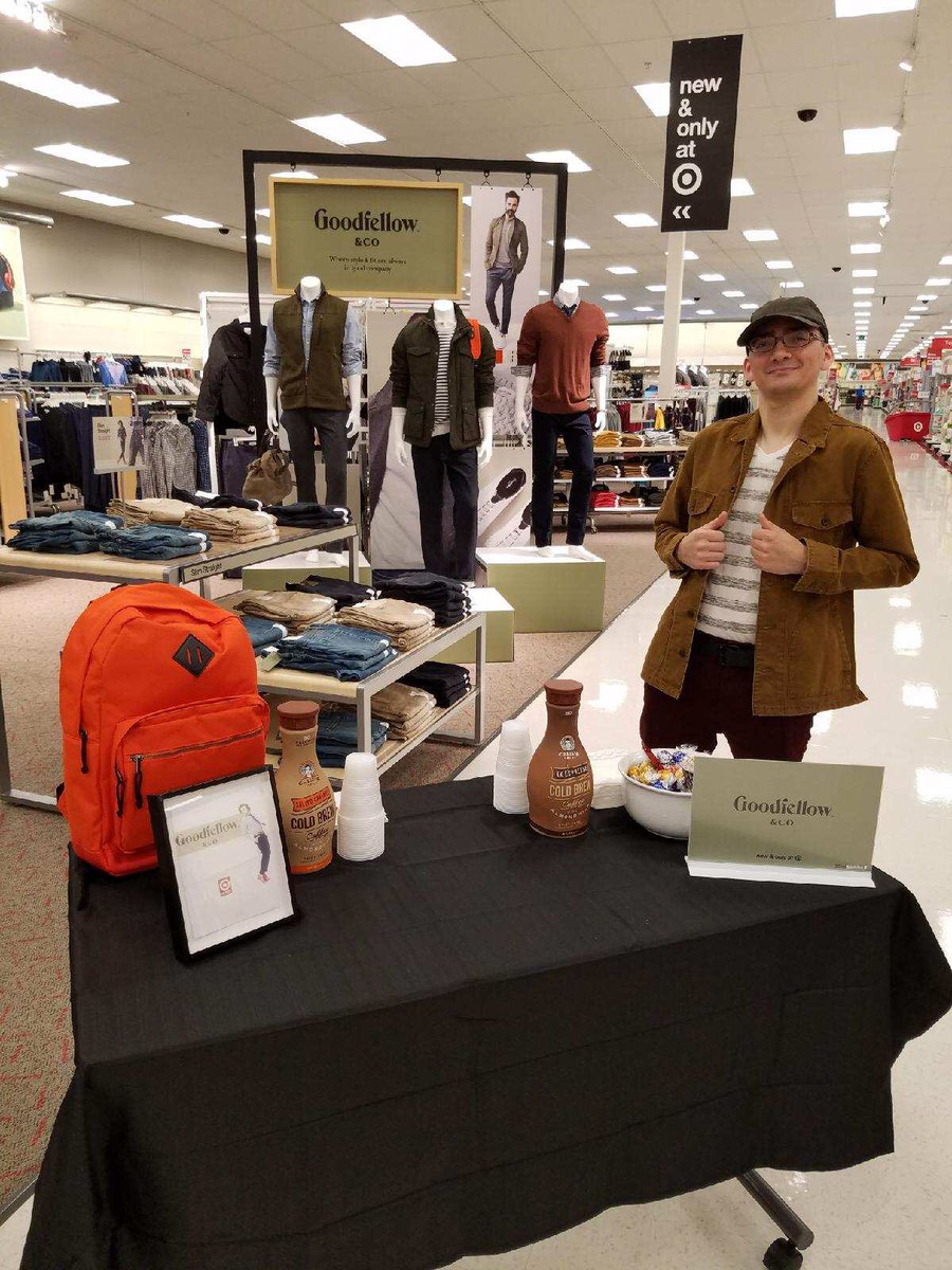 MWittkorn's tweet photo. Introducing our newest lines at the Mantua Target A New Day and Goodfellow &amp; Co. #G495 #T2384  @TGTBarrow @FarrinT2384 @Marissa_Nic @VMLTina https://t.co/3V4sFqcwbE