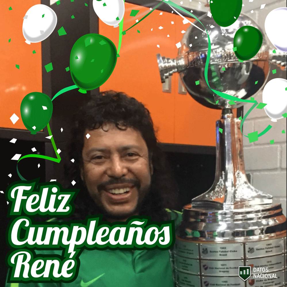 datosnacional's tweet photo. Leyenda de Atlético Nacional. 
4 títulos y 30 goles en el verde. Hoy cumple 51 años. 
🎂🎉 #FelizCumpleaños René https://t.co/yRnJFNU49x