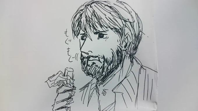 @monkeysstagger ままどおるを食す #いいねした人に後悔するほど適当なイラスト描く 