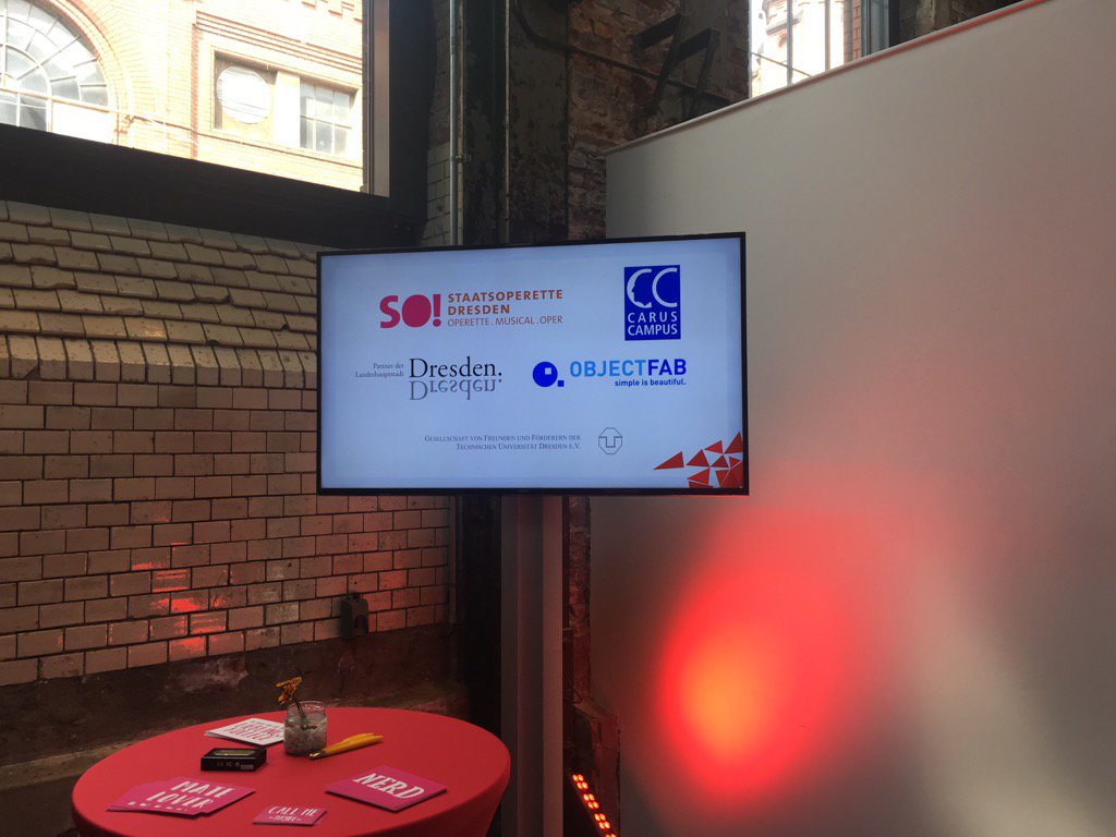 Gleich geht es los: #TEDxDresden und wir sind auch 2017 wieder einer der Sponsoren.