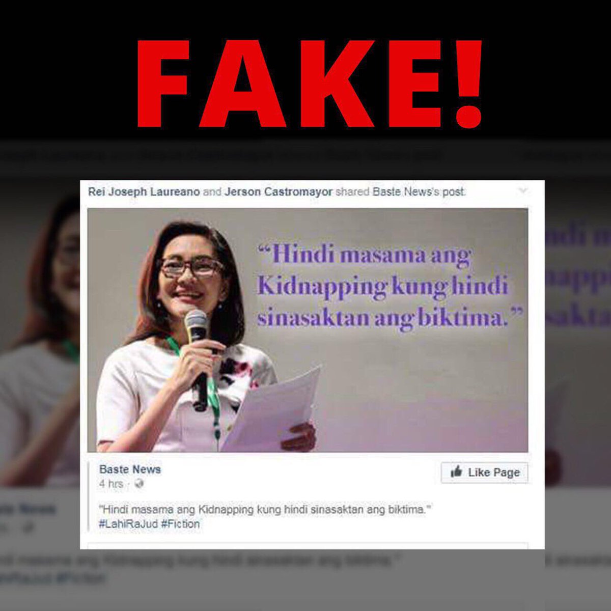 risahontiveros's tweet photo. Binabaligtad nila si Kian.Biktima ng patayan,ginagawang drug courier. Ako,inaakusahang kidnapper. Fight fakery! Fight for truth and justice! https://t.co/w7K6mgb1em