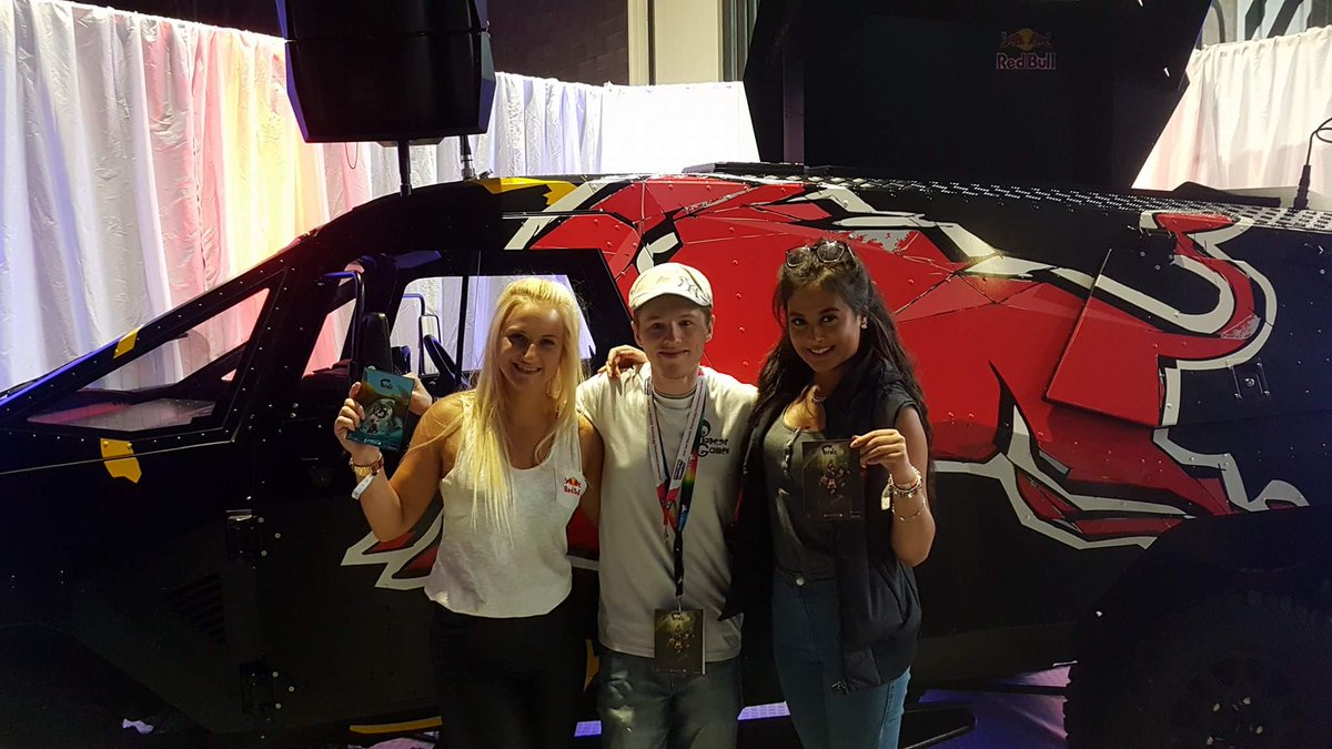 TeamPioneerG's tweet photo. The #Redbull team at #i61 have been giving us wings #FeralzOnTour https://t.co/FIZWYn0FA3