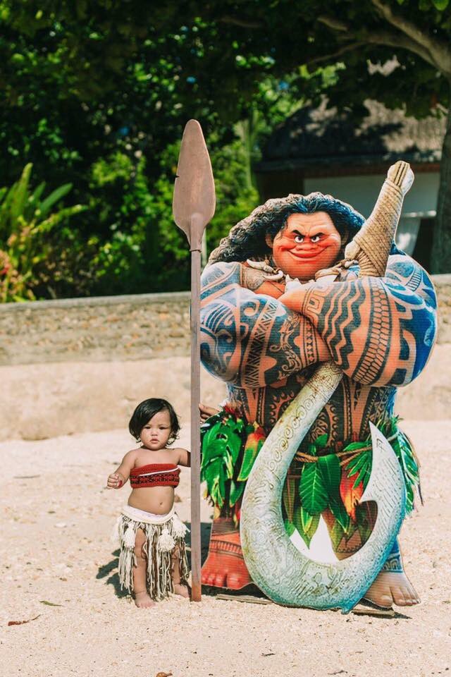 nathaliezumab's tweet image. Adaline Isobelle is Moana hahaha #MoAda 💕 @joselexflo