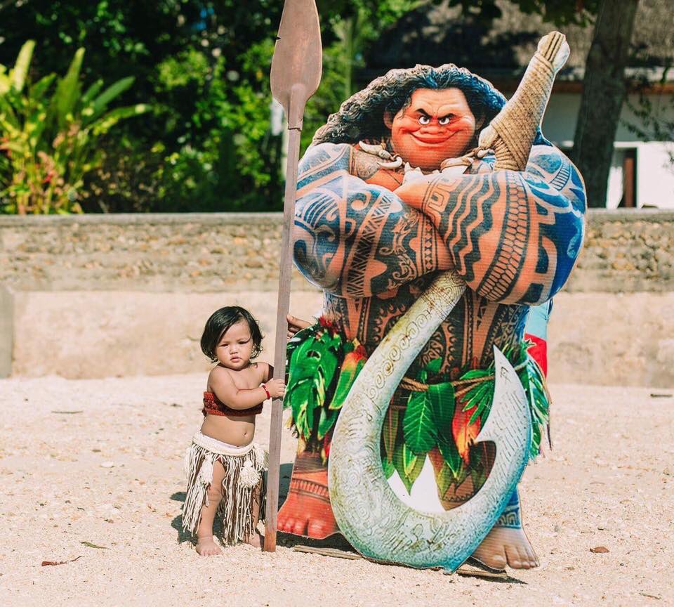 nathaliezumab's tweet image. Adaline Isobelle is Moana hahaha #MoAda 💕 @joselexflo