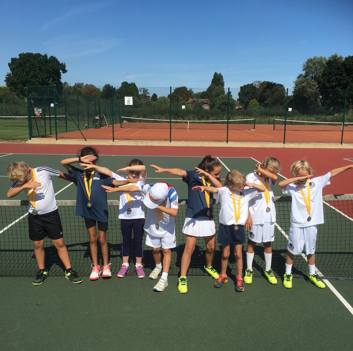 Titan having a fantastic day at the <a href="/CambridgeLTC/">Cambridge LTC</a> Orange Team Event. RU's 🥈in Div 1 &amp; RU's 🥈 in Div 2! Couldn't be prouder @LTAEastRegion