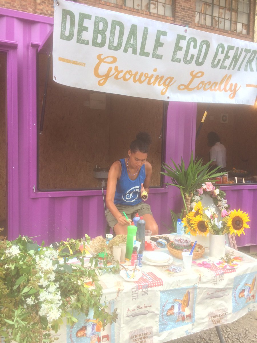 Come and be like this big kid and get messy with #EcoDebdale @ #mayfield #Grub #PlantPoweredSundays