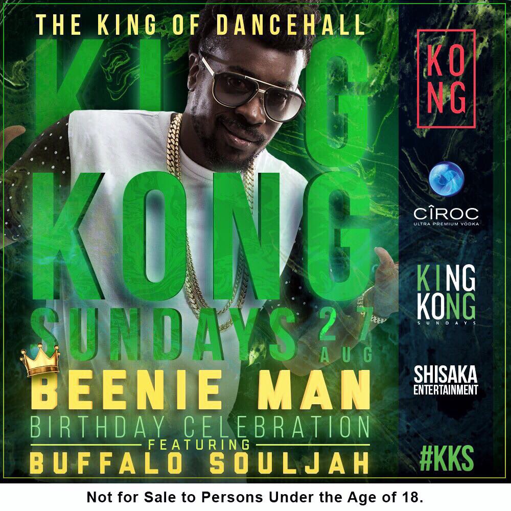 Happy bday Beenie Man We\re going all the way tonight!  