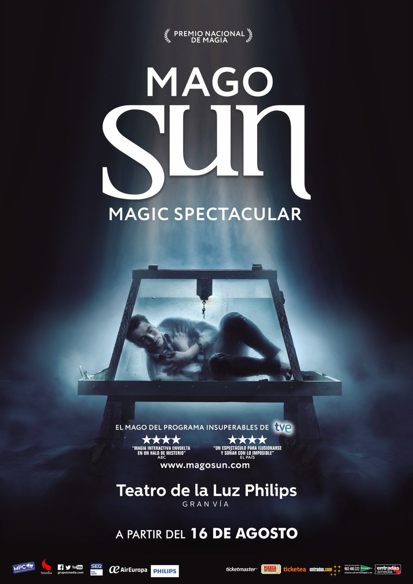locosxlosespect's tweet photo. Hemos Visto #MagicSpectacular del gran @MagoSun1 en el @TeatroPhilips de Madrid
https://t.co/u4agvJHz0D https://t.co/ng9PWvZlGz