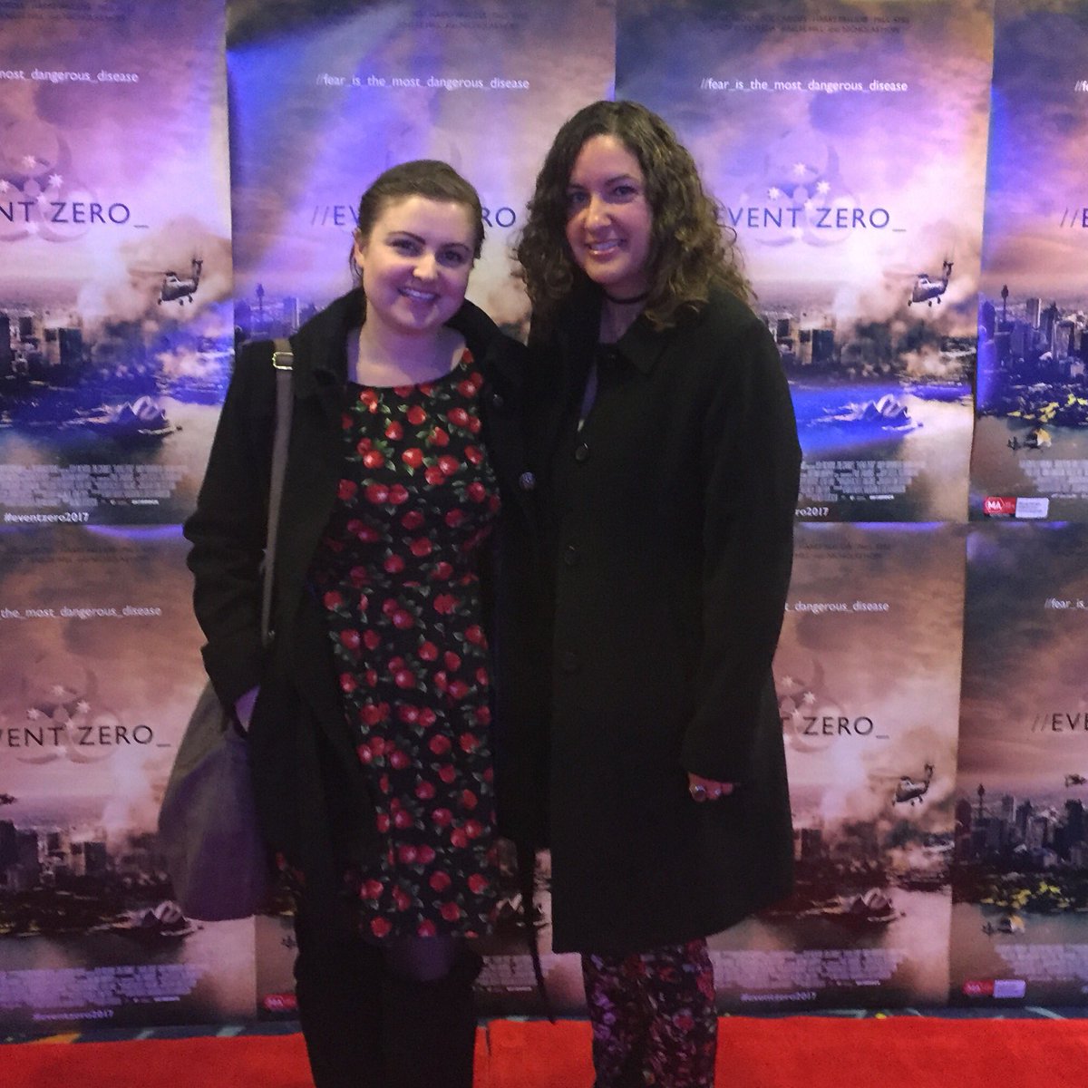 MelissaBrattoni's tweet photo. Accidental matching outfits with @SamanthaJZinner for #EventZero @enzo_tedeschi you had me on edge the whole way! 🙌🏼 #aussiefilm https://t.co/UommnIgyMf