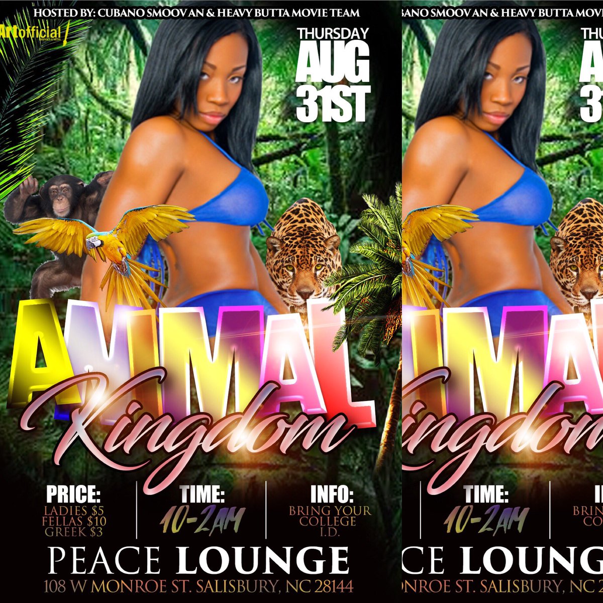 LcMoves's tweet photo. 🌴🎋Animal Kingdom  🎋🌴
🦍🐶🐇🕊 Edition 🐸🐩🐘
📍108 ᴡ.ᴍᴏɴʀᴏᴇ📍
👮🏽#imtoolit #lc21 #lc20 #lc19 #lc18 #catawba21 #catawba20 #catawba19 #catawba18 #rccc 🎬 https://t.co/JhcLSkwX6E