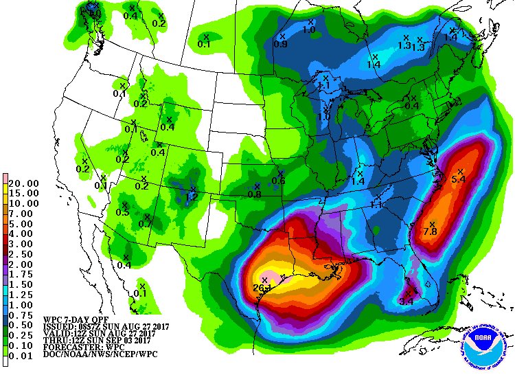 TropicsWatcher's tweet photo. #Harvey Huge amounts of rain are still to come...listen to the direction of local gov't and FD/PD...be safe #huricaneharvey #wpc #nhc #txwx https://t.co/xx4iY1gNrc