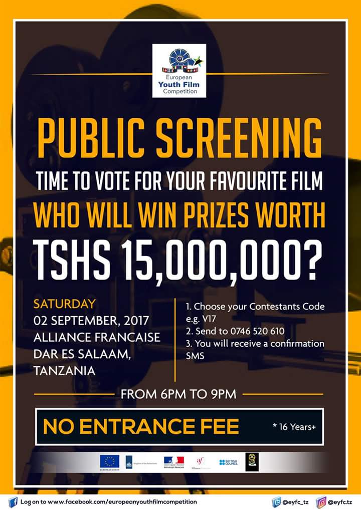 #EYFC Final Screening. #Top15 #Populationchange #Challenge #Opportunity #EidulAzha <a href="/EUinTZ/">EU in Tanzania</a> <a href="/Alliance_Dar/">Alliance Française Dar Es Salaam</a> <a href="/FranceTanzania/">France in Tanzania</a> <a href="/MusaSakar1/">Musa Sakar</a>
