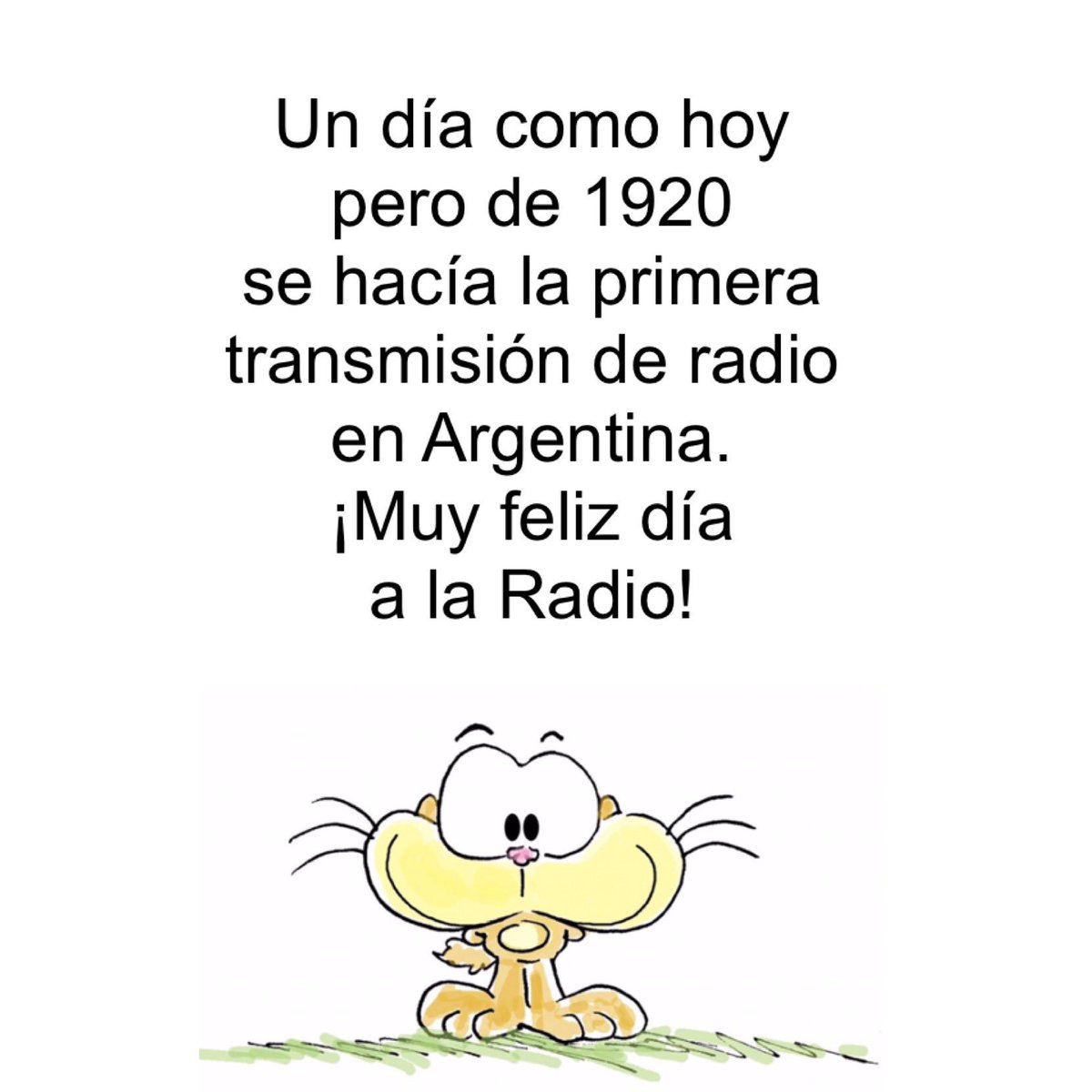 Nikgaturro's tweet photo. ¡Feliz Día de la Radio! #BuenDomingo https://t.co/ifB3W5Omky