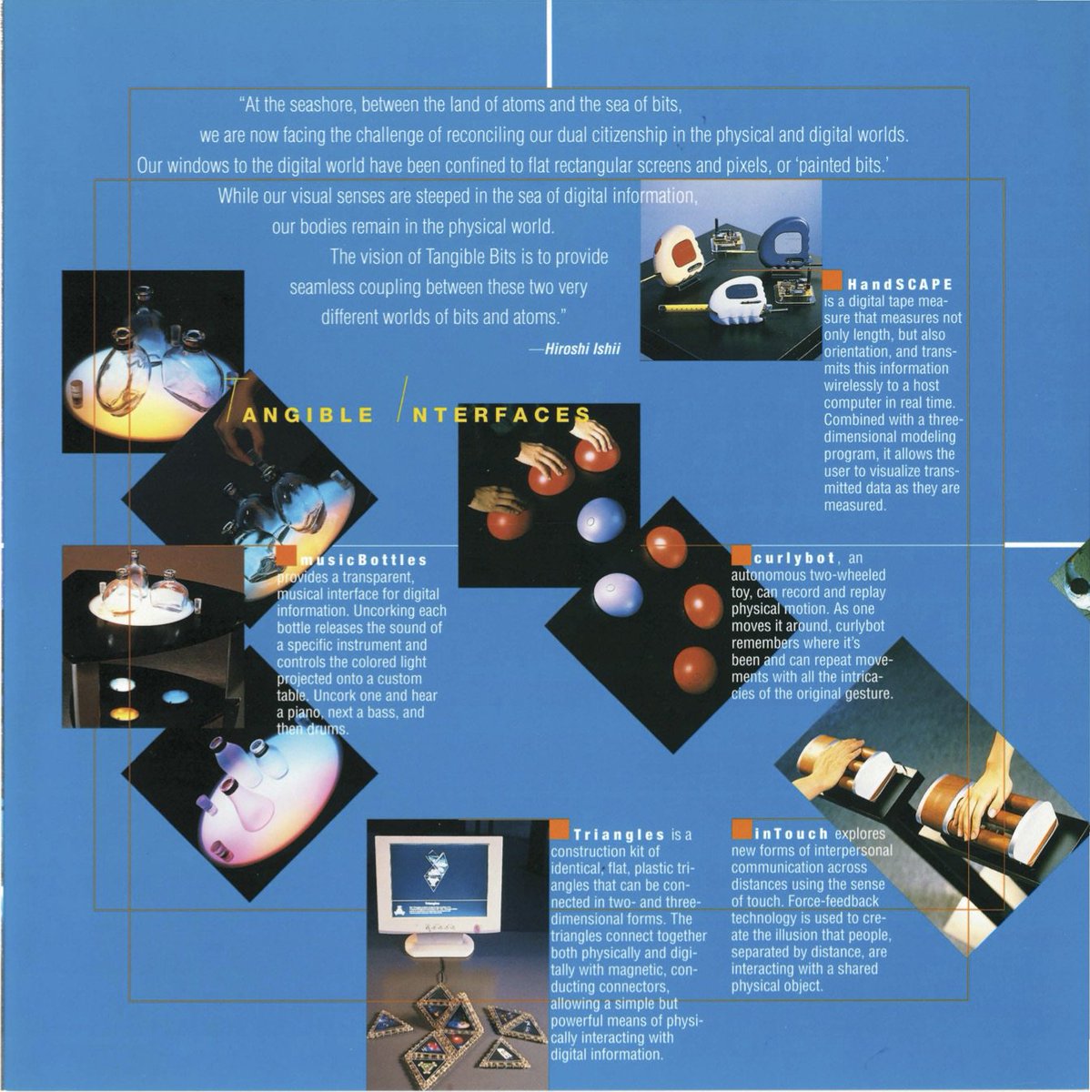 ishii_mit's tweet photo. 【情報感触気配展】#TangibleBits Exhibition 2000 at @NTTICC in Tokyo - MIT Media Lab #FRAMES #98 July 2000 @medialab
https://t.co/2FzOPznIhL https://t.co/RUYaOCGe2T