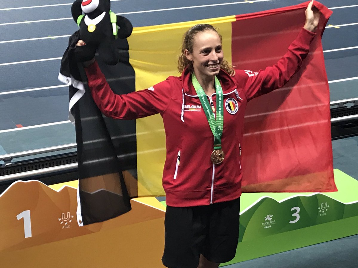 BEL_SUTaipei's tweet photo. Noor Vidts with her bronz medal in heptathlon (5728pts) #SUTaipei2017 #BEL_SUTaipei #universiade #FISU Great job!!!! https://t.co/8BCoMSH0pL