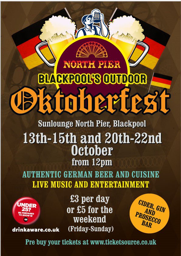 MelvilleBLP's tweet photo. RT @BplNorthPier "#Blackpool #Oktoberfest Come &amp; join us for authentic German #Beers &amp; Cuisine +live Entertainment!" https://t.co/Eylij2ALNm https://t.co/WpSNyXJOk7
