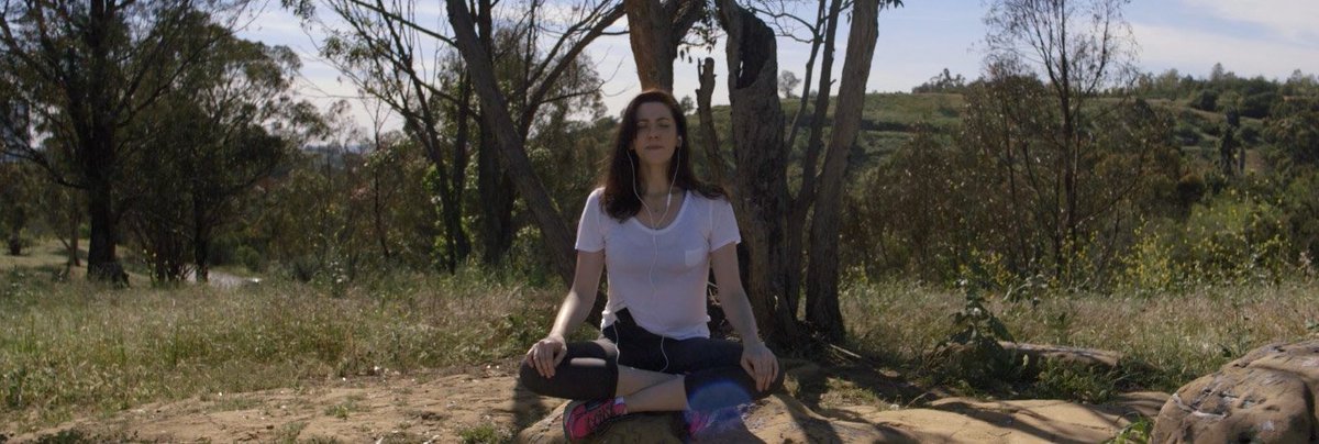 Booooooom's tweet photo. .@chellstephen's “You’re Alight, You’re Okay” follows a woman as she tries to adopt the wisdom of a meditation app > https://t.co/vgZ8Jxk9eE https://t.co/XVU7OopmLf