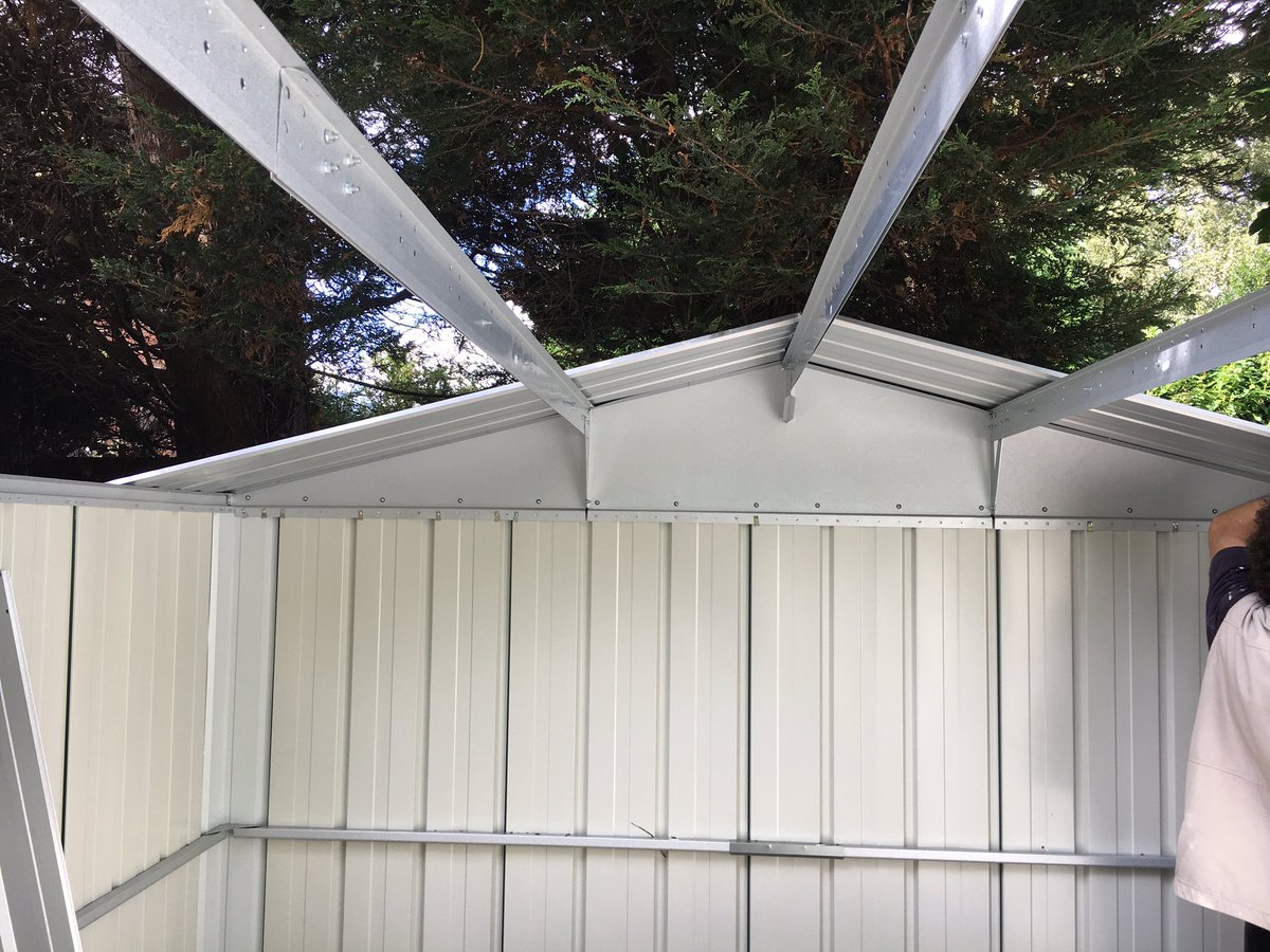 knutshandyman's tweet photo. Today's garden shed Installation in Chorlton 8-12 @yardmaster_uk https://t.co/4By3I70RDI