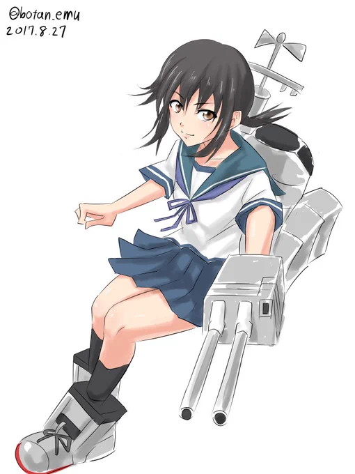 吹雪です。
#艦これ版深夜の真剣お絵描き60分一本勝負
#艦これ版真剣お絵描き60分一本勝負_20170827 