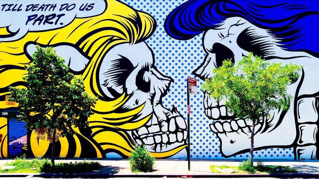 jevvi's tweet photo. #dface #tilldeathdouspart #mural #art #nycart #urbanart #publicart #streetart #streetartnyc #nycstreetart #bkstree… https://t.co/sIWtxQduH1 https://t.co/VxhKfI18os