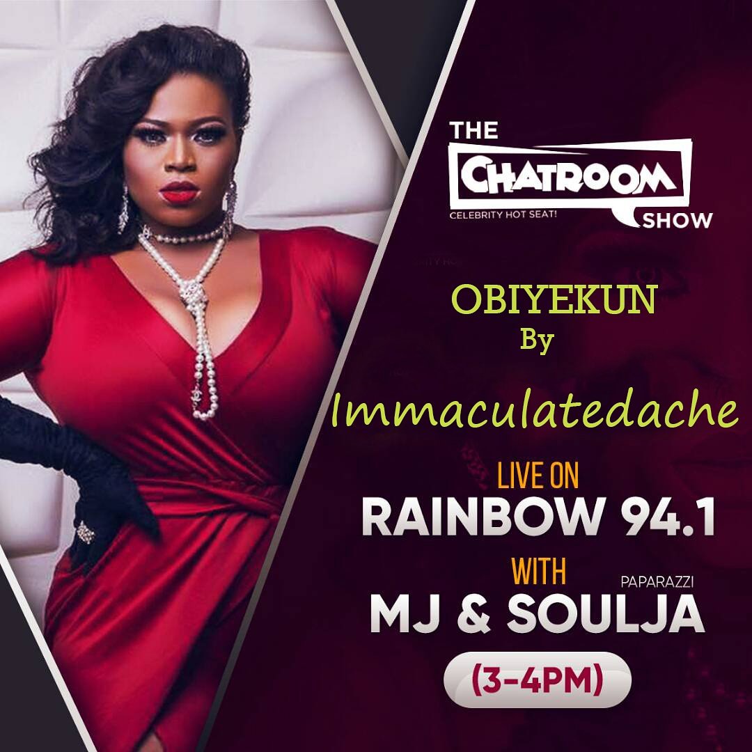 rejoiceambrose's tweet photo. Coming on live in some minutes
@ImmaculateDache
@Rainbow941fm
#ImmaculateDache
#Obiyekum
#dacheent
#rainbow94.1fm https://t.co/1PcpP7mvKD
