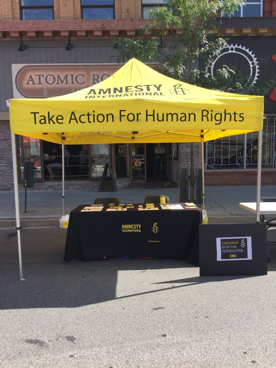 AmnestyOntario's tweet photo. Hey #Ottawa! Come by the @AmnestyNow tent at @OttCapitalPride to take action for human rights! https://t.co/xkwCZqn4i0