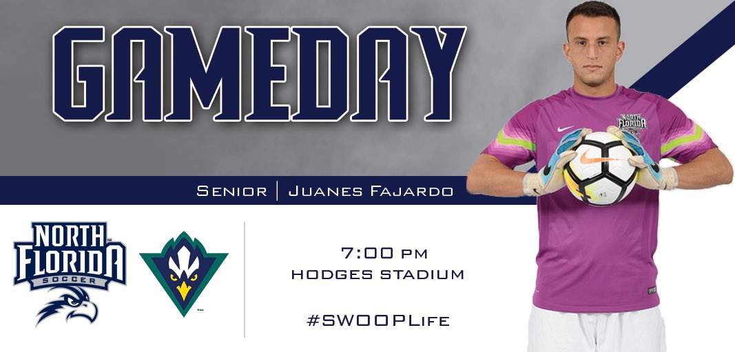 OspreyMSOC's tweet photo. It's GAME DAY! Be sure to get over to Hodges Stadium for kickoff at 7pm. DMSA campers get in FREE when wearing your camp tshirt! #SWOOPLife https://t.co/MJwq4rHB02