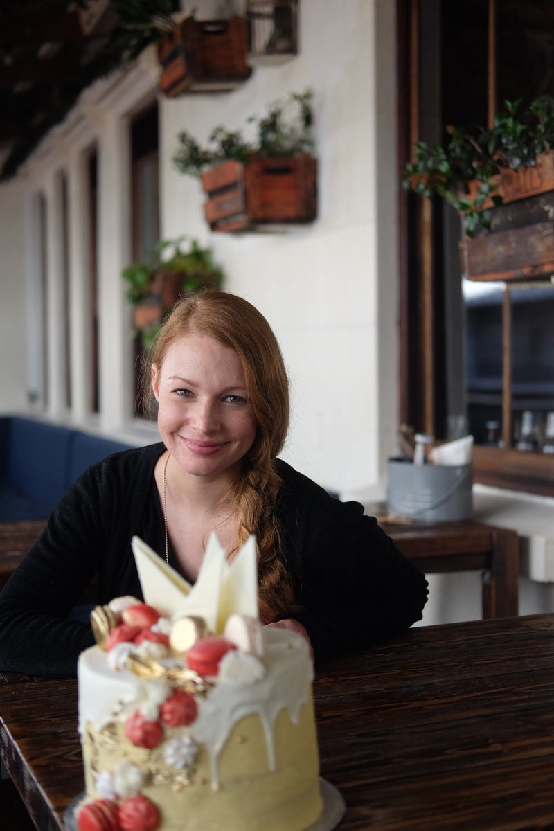 ai_video_s's tweet photo. This afternoon we surprised @BenikePalfi from @ILoveFoodiesCT with her very own @TessasBakery Birthday Cake!!! How delish does this look? https://t.co/Nv1flq0DHM