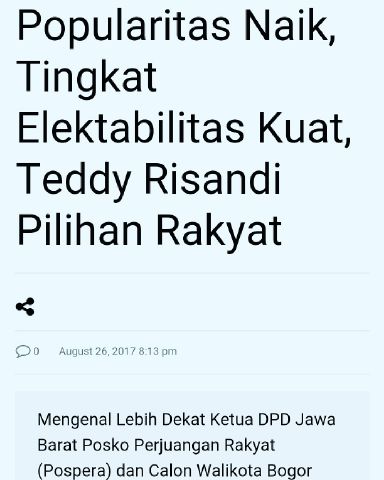 RotbakGundul's tweet photo. Bersatu Bersama @teddyrisandi Menangkan #PilkadaKotaBogor2018 Demi Kota #BogorBahagia https://t.co/3NOKDpyGre