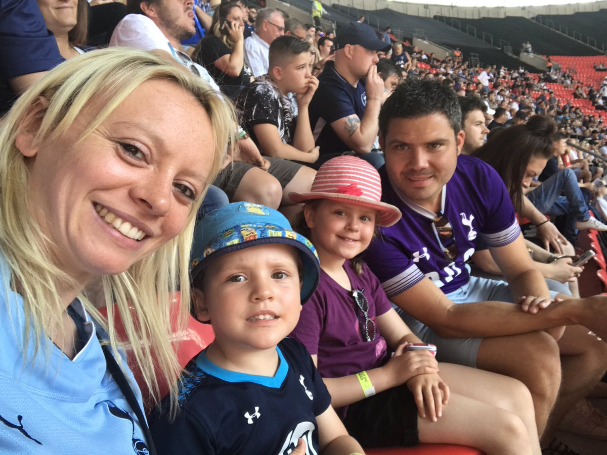 AngelaBailey4's tweet photo. First match for the kids #coys https://t.co/G0AzJEPo9h
