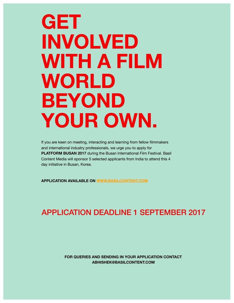 samitkakkad's tweet photo. #Film is real. 
More power to you @kajariavivek 
@busanfilmfest 
#BasilContent 
@ramsanjay 
#India #FilmFestival #Busan https://t.co/KbSUR9EiIS