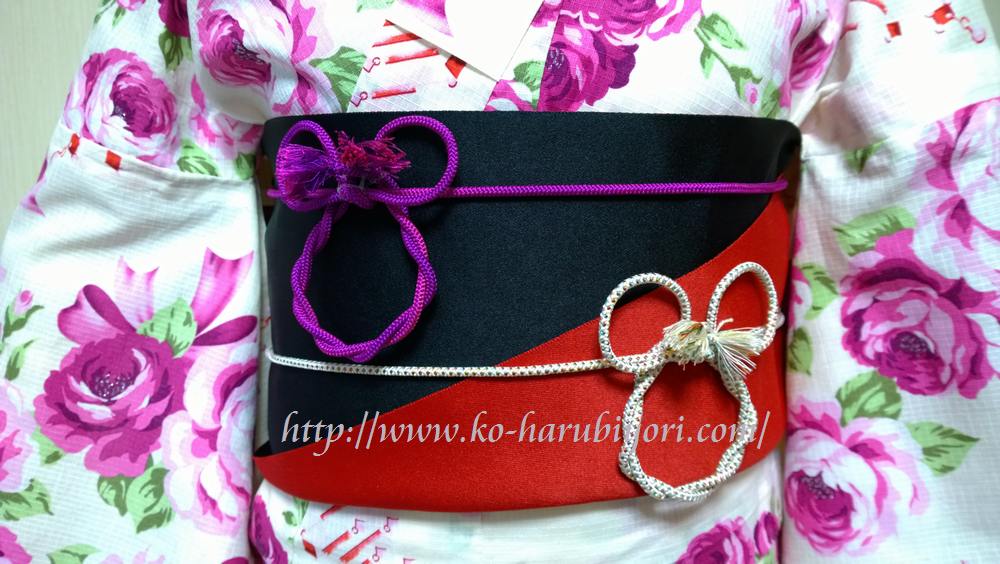 小春 Twitter પર 帯マウス ミッキー ミニー 結び方動画10本全て完成 T Co Dwvlo97rlo J帯マウス ミッキー 浴衣帯 帯結び 結び方