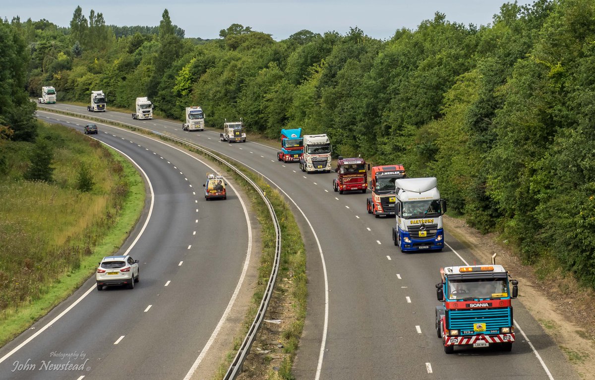 John_newstead's tweet photo. Full album of #eastcoasttruckers departure from County Hall &amp; at A47 here: https://t.co/BmbXeMR3pe.  #childrensconvoy https://t.co/t0McMiZilj