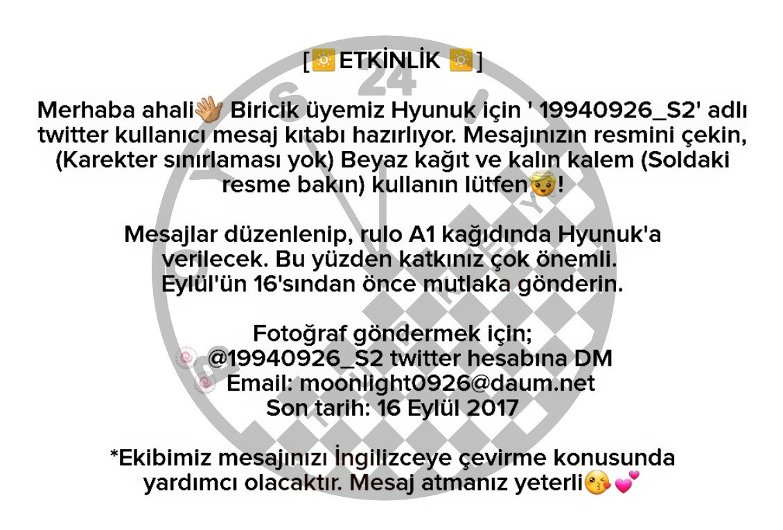 SKYE_TRKYE's tweet photo. [ ETKİNLİK ] 

*Katılımlarınızı bekliyoruz Türk H:Our!! https://t.co/hQqbTQjkTu