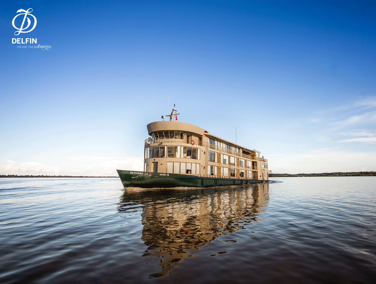 DelfinAmazon's tweet photo. The ship has been beautifully finished with the finest details, hardwood floors, designer furniture, and handmade Peruvian artifacts. https://t.co/3ikhFz1FfP