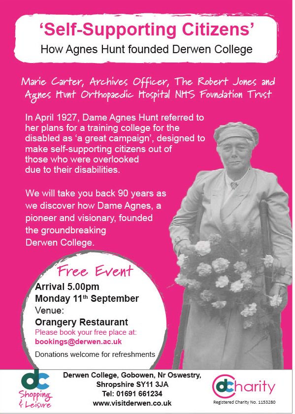 DerwenCollege's tweet photo. #Shropshire #history - join us for a talk on how Derwen College was founded 90 years ago. Refreshments from 5pm - 11th September. Free event https://t.co/Lj8WF5mBaC