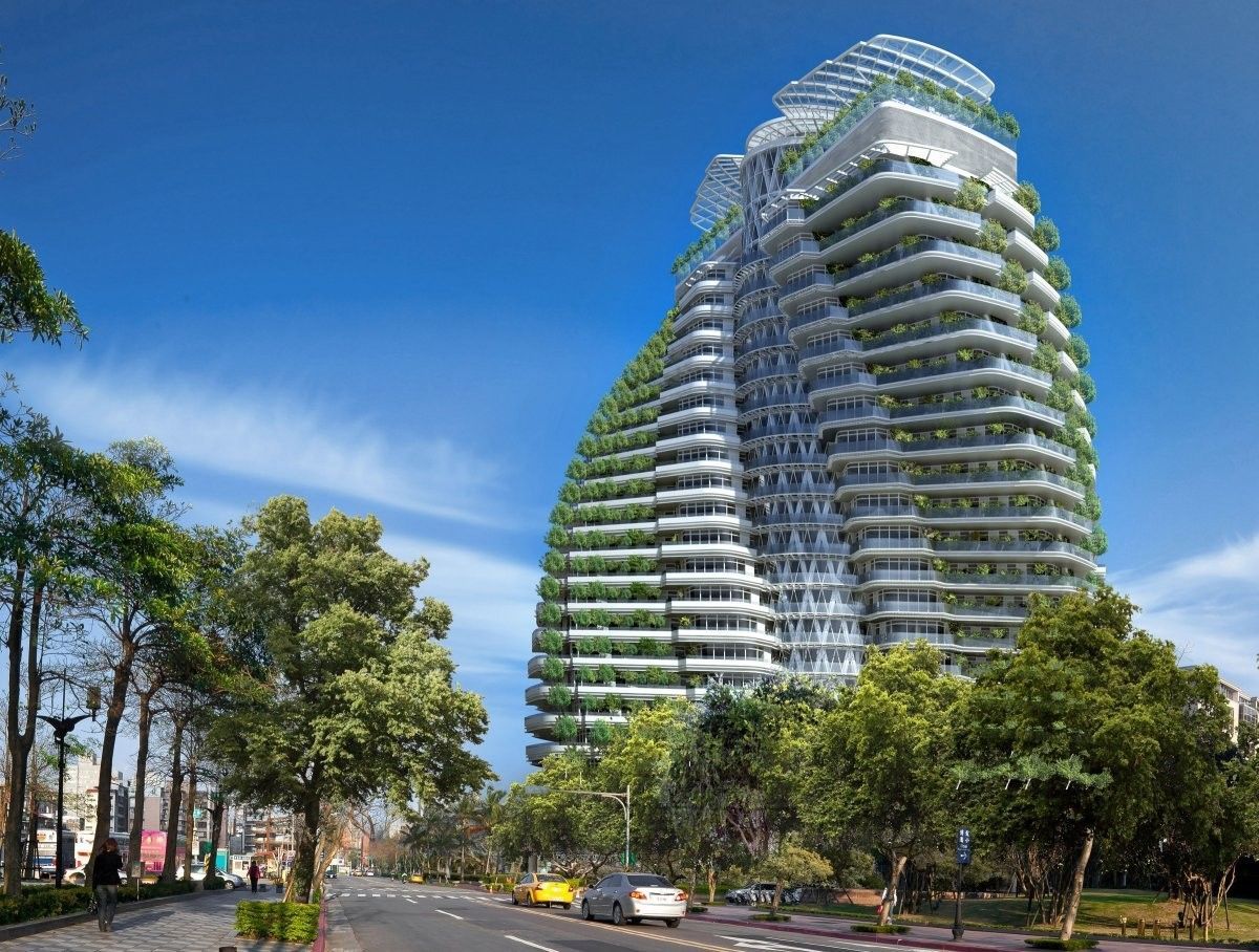 This futuristic building is helping tackle air pollution - thanks to 23,000 plants wef.ch/2wnuGDG